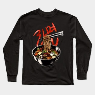 Korean Ramen 라면 Long Sleeve T-Shirt